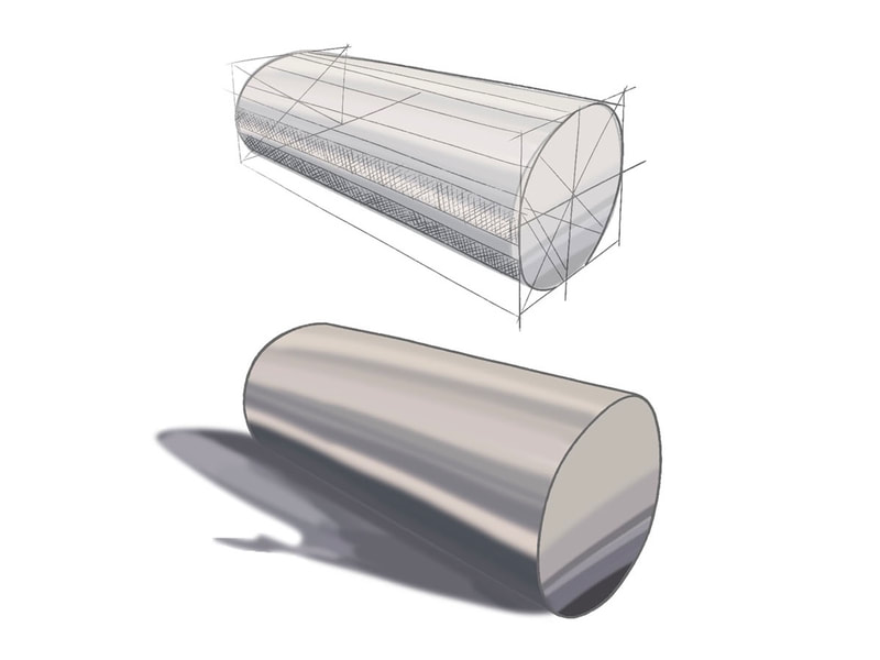 Metal cylinder sketch